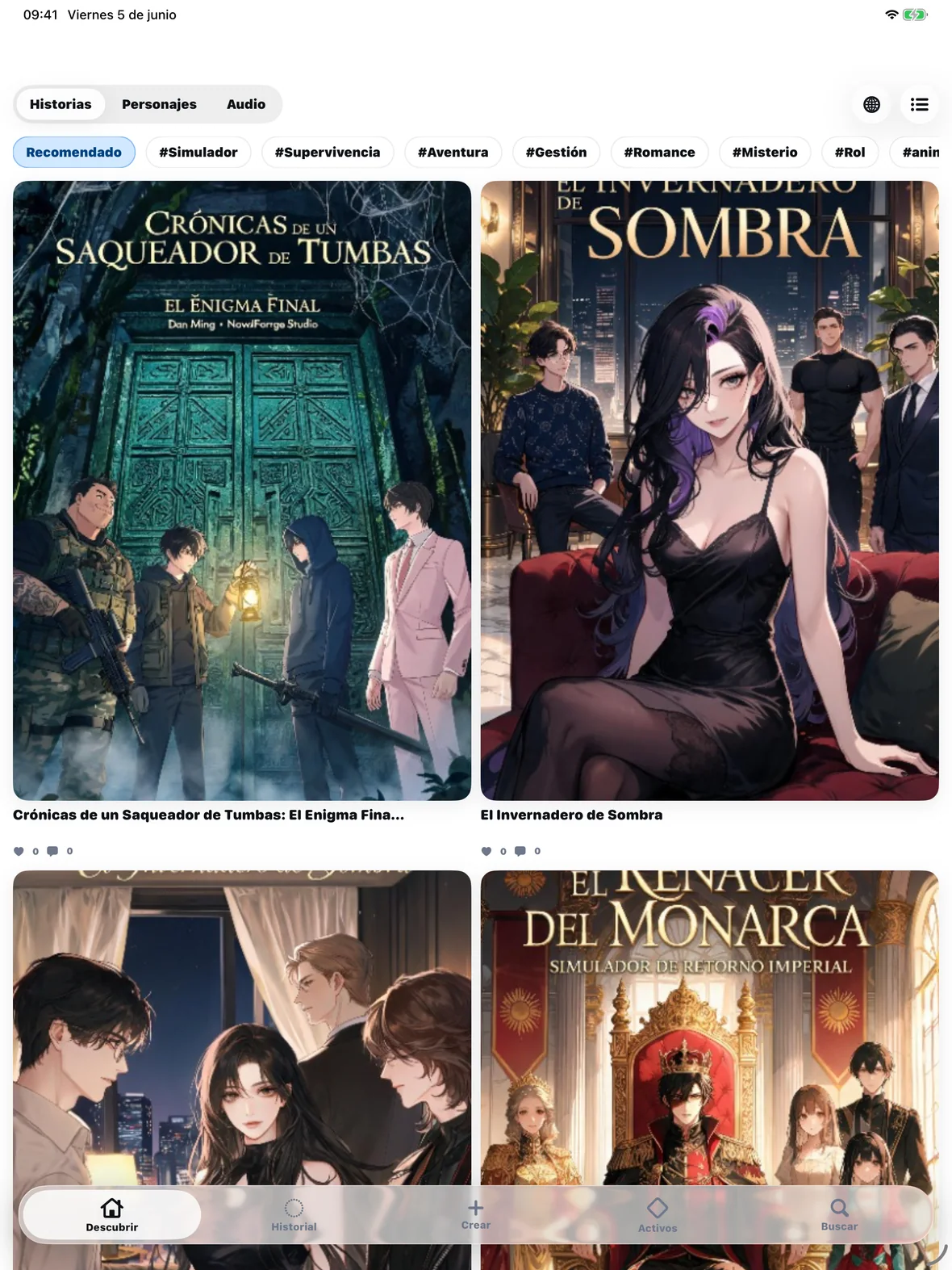 novelai iPad App Store 审核截图 Español