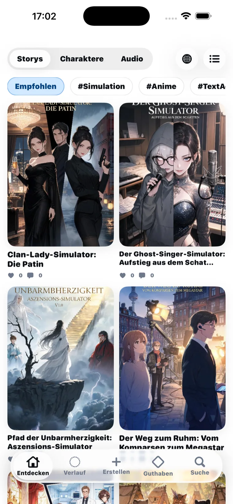 novelai iPhone App Store 审核截图 Deutsch